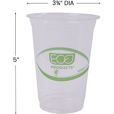 Eco-Products 16 oz GreenStripe Cold Cups (ECOEPCC16GSACT)