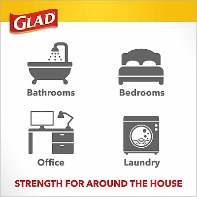 Glad Small Kitchen Drawstring Trash Bags (CLO79120)