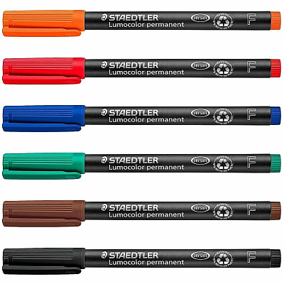 Staedtler Lumocolor Permanent Pen 318 (318WP6)