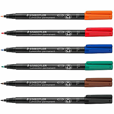 Staedtler Lumocolor Permanent Pen 318 (318WP6)