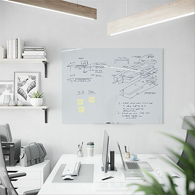U Brands Floating Glass Dry Erase Board (UBR2778U0001)