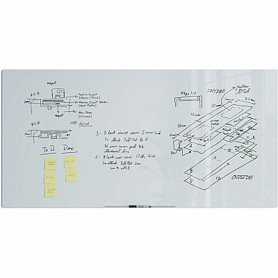 U Brands Floating Glass Dry Erase Board (UBR2779U0001)