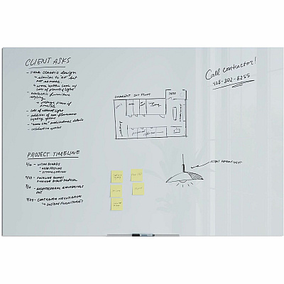 U Brands Floating Glass Dry Erase Board (UBR2780U0001)