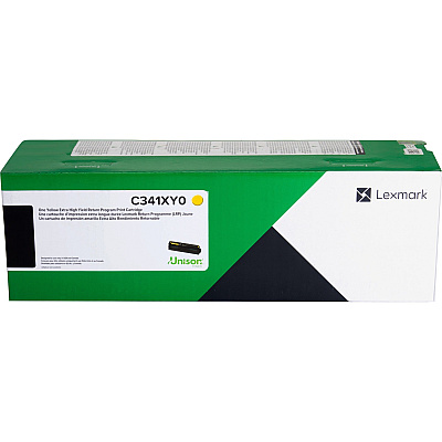 Lexmark Unison Original Extra High Yield Laser Toner Cartridge - Yellow - 1 Each (LEXC341XY0)