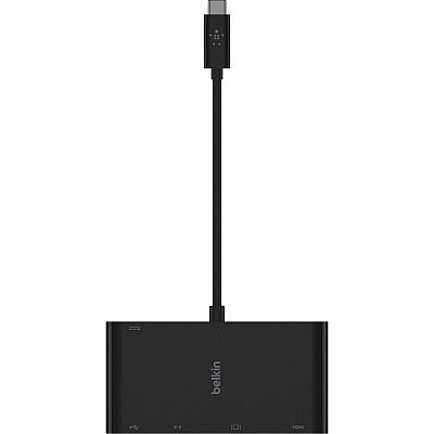 Belkin USB-C Multimedia + Charge Adapter (BLKAVC004BKBL)
