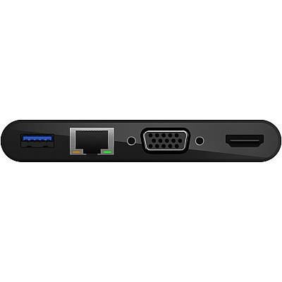 Belkin USB-C Multimedia + Charge Adapter (BLKAVC004BKBL)