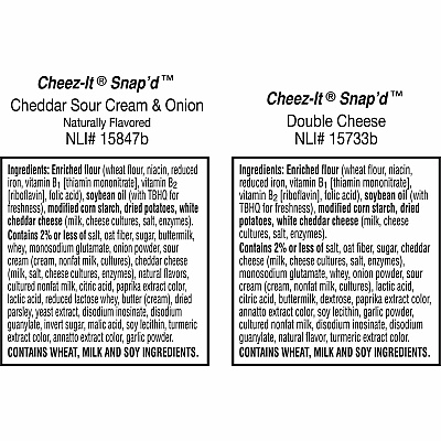 Cheez-It Snap'd Baked Cheese Variety Pack (KEB11500)