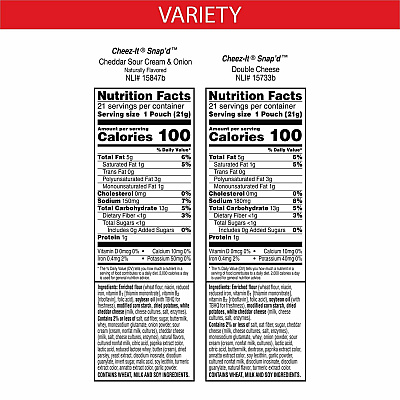 Cheez-It Snap'd Baked Cheese Variety Pack (KEB11500)