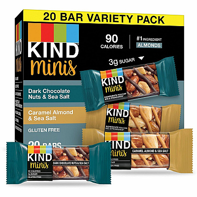 KIND Minis Nuts & Sea Salt Nut Bars Variety (KND27964)