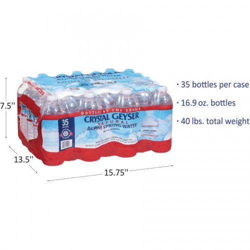 Crystal Geyser Alpine Spring Bottled Water (35001)
