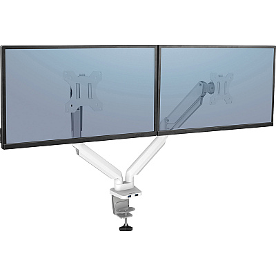 Fellowes Platinum Series Dual Monitor Arm - White (FEL8056301)