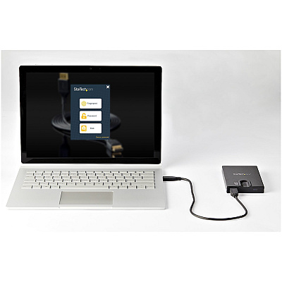 StarTech Encrypted Biometric Enclosure 2.5in Sata (S251BMU3FP)