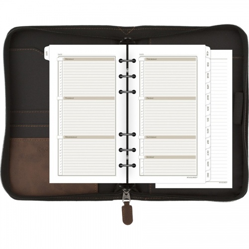 AT-A-GLANCE Brown Portable Zipcase Binder Set (033014004)