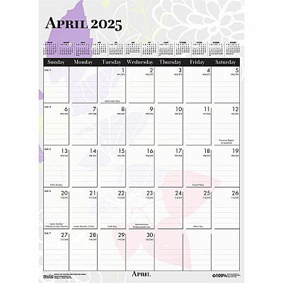 House of Doolittle Wild Flower Monthly Wall Calendar (HOD3462)