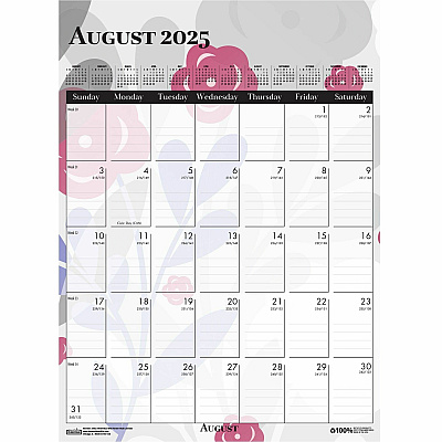 House of Doolittle Wild Flower Monthly Wall Calendar (HOD3462)