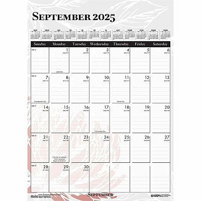 House of Doolittle Wild Flower Monthly Wall Calendar (HOD3462)