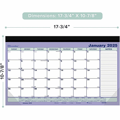 Brownline Monthly Desk Pad with Magnet, January to December, English (C181700A)