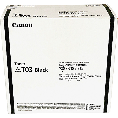Canon T03 Original Laser Toner Cartridge - Black - 1 Each