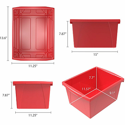 Storex 4-gallon Storage Bin (STX61514U06C)