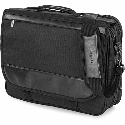 bugatti THE ASSOCIATE Carrying Case (Briefcase) for 15.6" Notebook - Black (BUGEXB531BLACK)