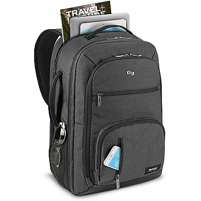 Solo Carrying Case (Backpack) for 17.3" Notebook - Gray (USLUBN78010)