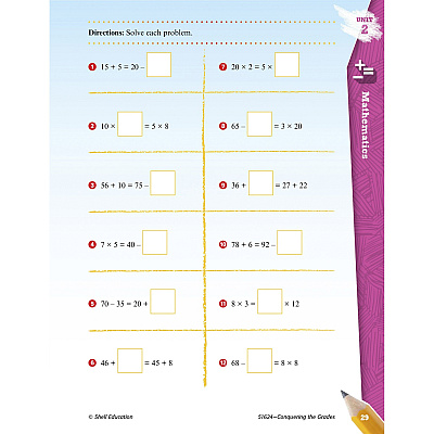 Shell Education Conquering Fifth Grade 4-book Set Printed Book (100713)