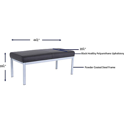 Lorell Healthcare Reception Guest Bench (LLR66999)