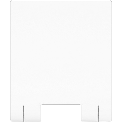 Lorell Social Distancing Barrier w/Pass-Through Cutout (LLR55683)