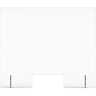Lorell Social Distancing Barrier w/Pass-Through Cutout (LLR55685)