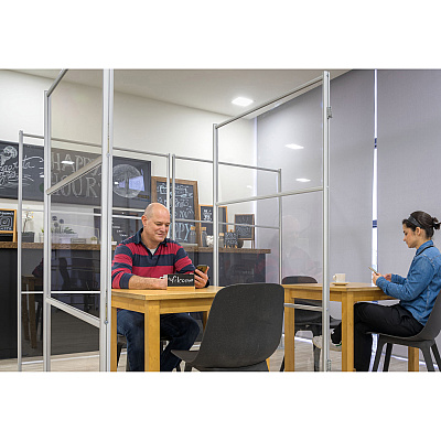 Bi-silque Mobile Glass Panel Divider (BVCDSP273046)