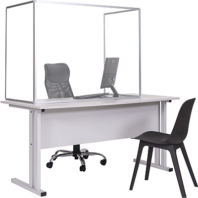 Bi-silque Desktop Divider Glass Barrier (BVCGL07219101)