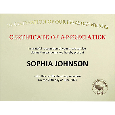 St. James Premium-Weight Certificates (FST83730)