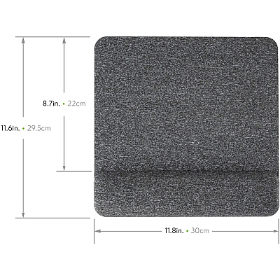Allsop Premium Plush Mousepad with Wrist Rest - (ASP32311)