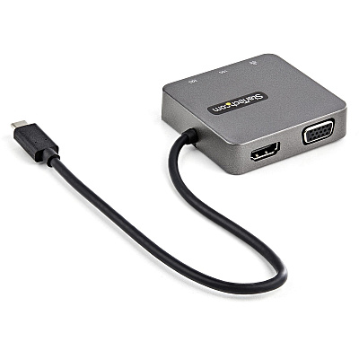 StarTech Usb-c Multiport Adapter - Usb 3.1 Gen 2 Hub 10gbps - Hdmi / Vga - 29 Cm Cable - Usb 3.1 Gen 2 Type C & Type A Downstream Ports (DKT31CHVL)