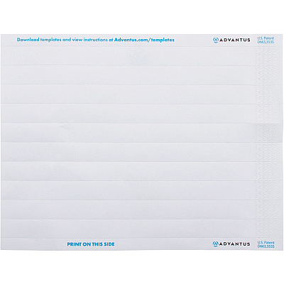 Advantus Printable Tyvek Wristbands (AVT75697)