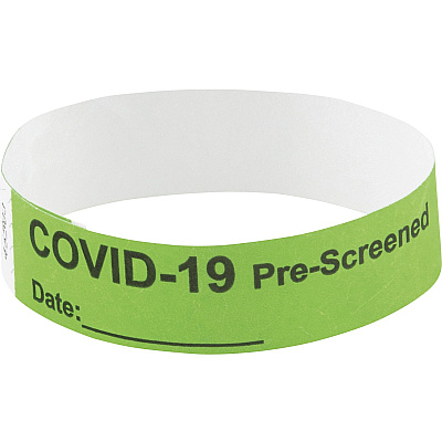 Advantus COVID Prescreened Tyvek Wristbands (AVT76097)