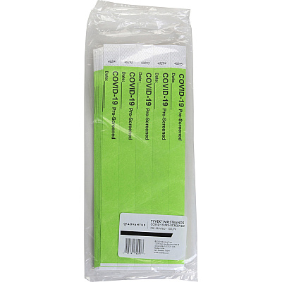 Advantus COVID Prescreened Tyvek Wristbands (AVT76097)