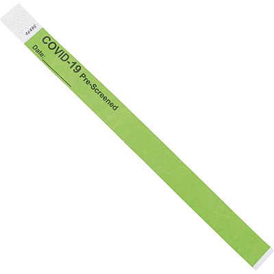 Advantus COVID Prescreened Tyvek Wristbands (AVT76097)