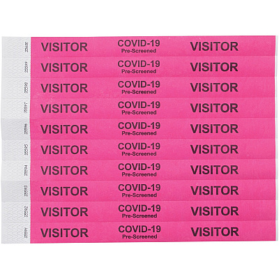 Advantus COVID Prescreened Visitor Wristbands (AVT76099)