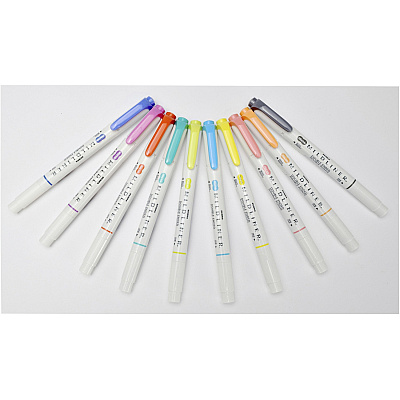 Zebra Pen Mildliner Double-ended Assorted Highlighter Set 10PK (ZEB78501)