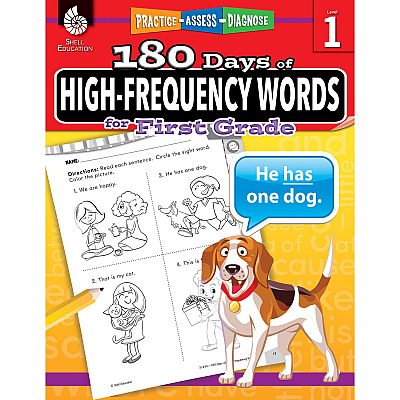 Shell Education Learn At Home Grade 1 Frequency Words Printed Book (109746)