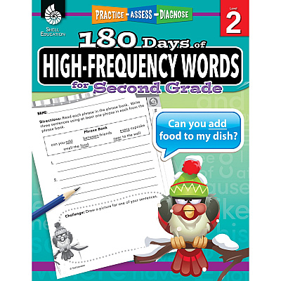 Shell Education Learn At Home Grade 2 Frequency Words Printed Book (109747)
