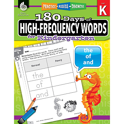 Shell Education Learn At Home Grade K Frequency Words Printed Book (109745)