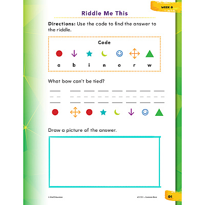 Shell Education Summer Blast Student Workbook Printed Book by Jodene Smith (51551)