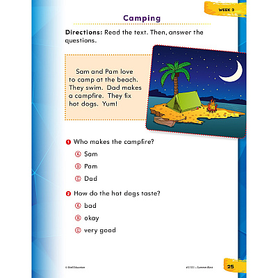 Shell Education Summer Blast Student Workbook Printed Book by Jodene Smith (51551)