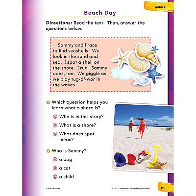 Shell Education Summer Blast Spanish Workbook Printed Book (86126)