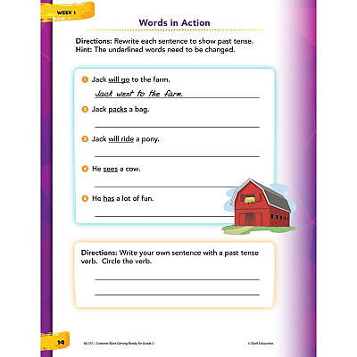 Shell Education Summer Blast Spanish Workbook Printed Book (86127)