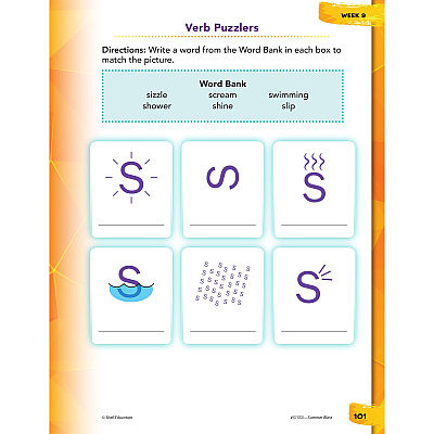 Shell Education Summer Blast Student Workbook Printed Book by Wendy Conklin (51553)
