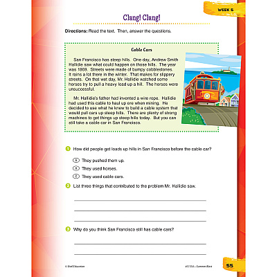 Shell Education Summer Blast Student Workbook Printed Book by Wendy Conklin (51554)