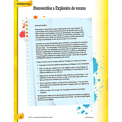 Shell Education Summer Blast Spanish Workbook Printed Book (86129)